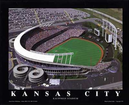 Kansas City - Royals At Kauffman Stadium by Brad Geller art print