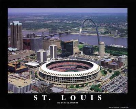 St Louis, Missouri - Cardinals At Busch by Brad Geller art print