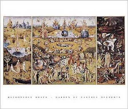 Garden of Earthly Delights by Hieronymus Bosch art print