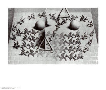 Magic Mirror by M.C. Escher art print