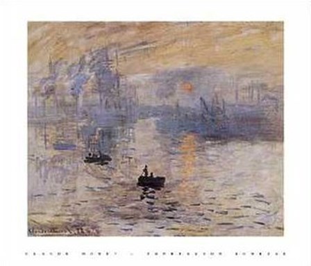 Impression, Sunrise, c.1872 (blue) by Claude Monet art print