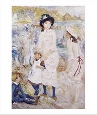 Children on the Seashore by Pierre-Auguste Renoir art print