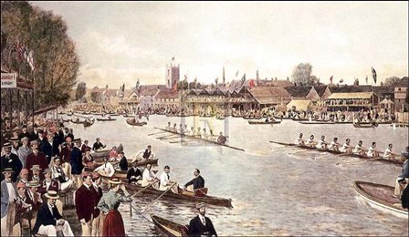 Henley the Finish [Leander and London]Pm art print