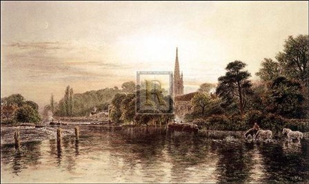 Thames, Great Marlow Pm by George Vicat Cole art print