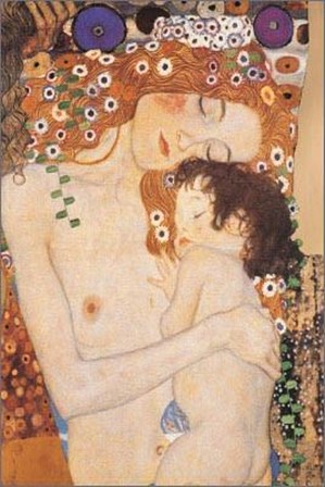 Mother And Child by Gustav Klimt art print