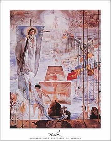 Discovery Of America by Salvador Dali art print