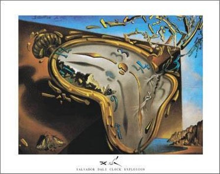 Clock Explosion by Salvador Dali art print