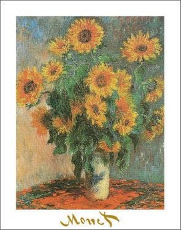 Sunflowers, 1881 by Claude Monet art print