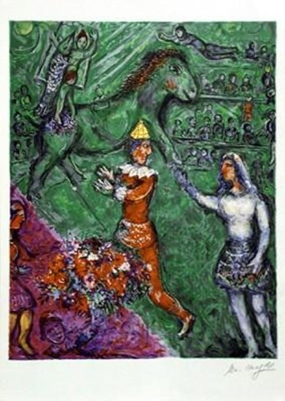 Le Cirque Vert by Marc Chagall art print