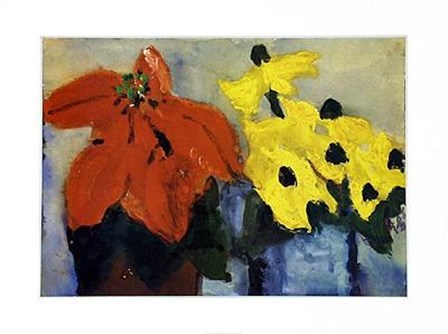 Rudbeckias by Klaus Fussmann art print