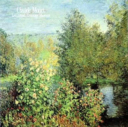 Landscape With Roses and Pond by Claude Monet art print