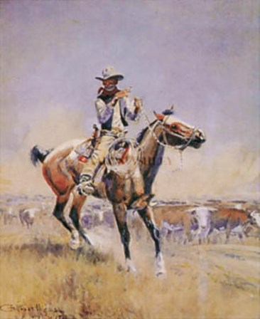 Beef For The Fighters by Charles M. Russell art print