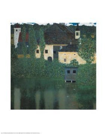 Unterach Manor On The Attersee Lake by Gustav Klimt art print