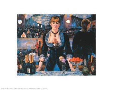 Bar At The Follies Bergere by Edouard Manet art print