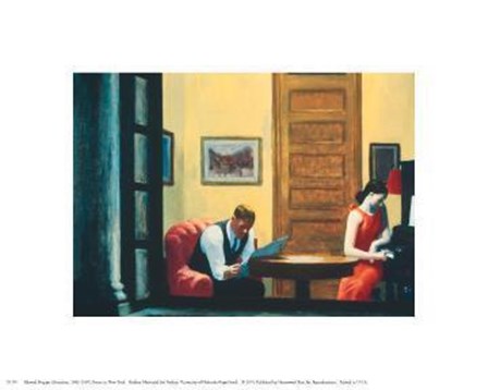 Room In New York by Edward Hopper art print