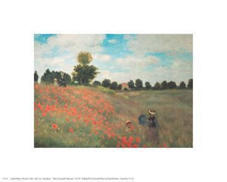 Les Coquelicots by Claude Monet art print