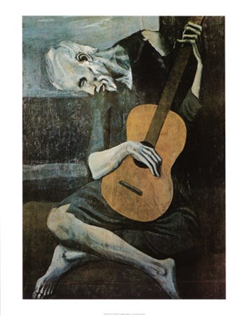 Old Guitarist by Pablo Picasso art print