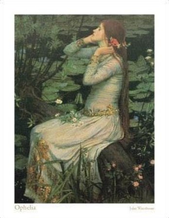 Ophelia by John William Waterhouse art print