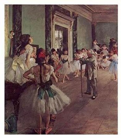 Dancing Class by Edgar Degas art print