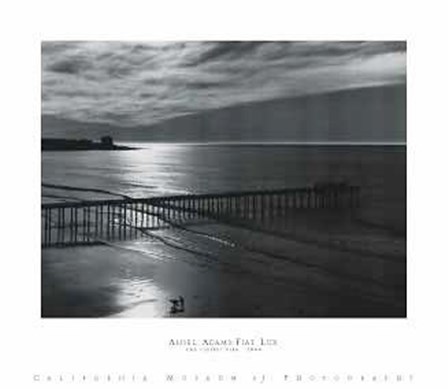 Scripps Pier by Ansel Adams art print