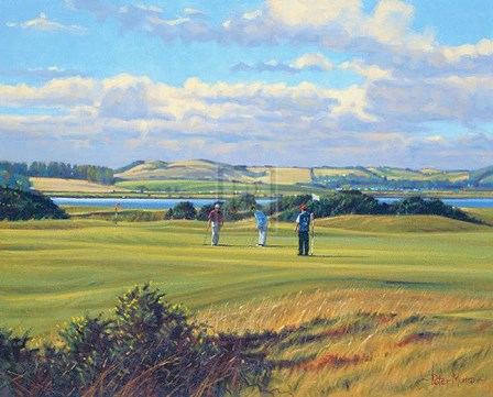 St Andrews 6Th - &#39;Heathery (Out)&#39; by Robyn Munro art print