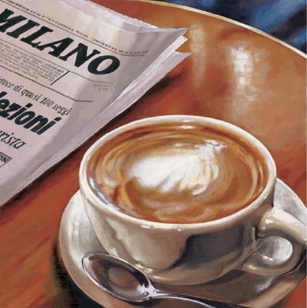 Cappuccino Al Bar by Landi art print