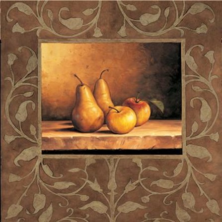 Pears And Apples by Andres Gonzales art print