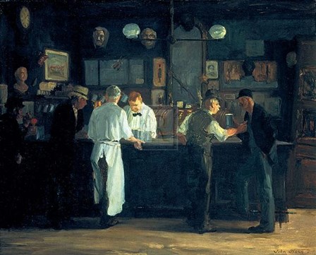 Mcsorley&#39;s Bar by John Sloan art print