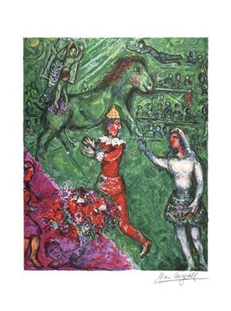 Le Cirque Vert by Marc Chagall art print