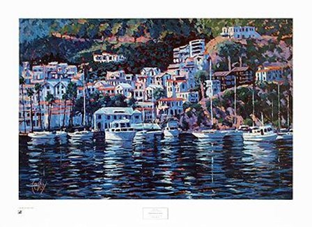 Harbor Reflections by John Cosby art print