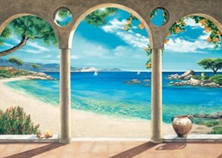 Mediterranean Bay art print