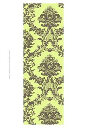 Small Vivid Damask In Green II art print