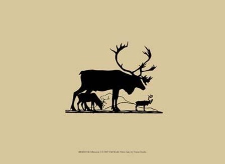 Elk Silhouette I art print