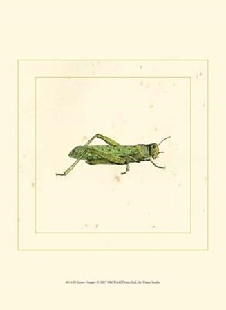 Green Hopper art print