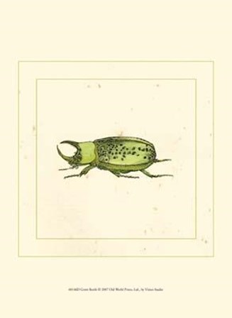 Green Beetle art print