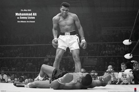 Muhammad Ali - 1965 1st Round Knockout Against Sonny Liston art print