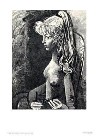 Sylvette Au Fauteuil by Pablo Picasso art print