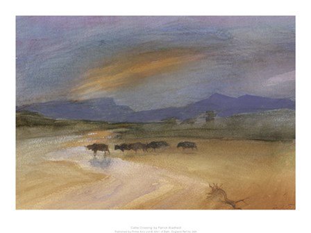 Cattle Crossing by Patrick Bradfield art print