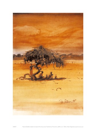 Under The Shade Of The Acacia Tree by Patrick Bradfield art print