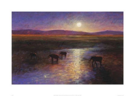 Crossing the Tana River by Jonathan Sanders art print