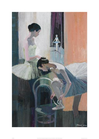 Dancer Tying Shoe by Frank Hill art print