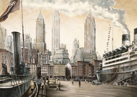 Departure, New York by Matthew Daniels art print