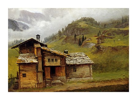 Mountain House by Albert Bierstadt art print