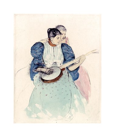 The Banjo Lesson by Mary Cassatt art print