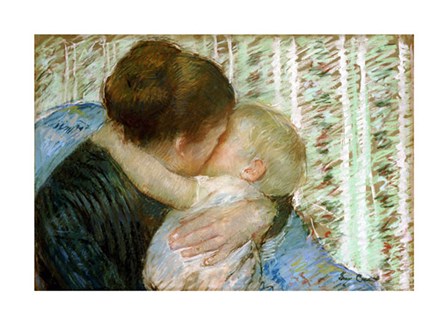 A Goodnight Hug by Mary Cassatt art print