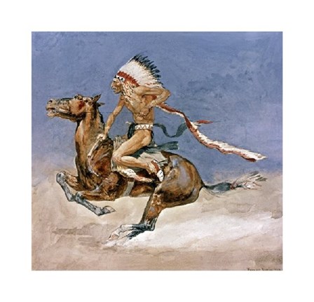 Pony War Dance by Frederic Remington art print