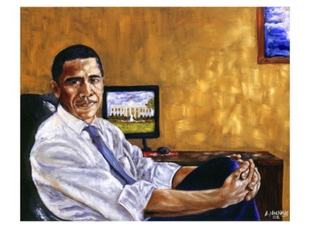 Barack Obama - Historical Journey by Andrew Nichols art print