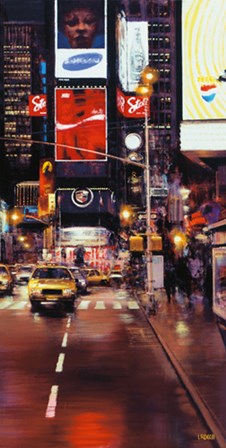 Times Square at Night II by Luigi Rocca art print