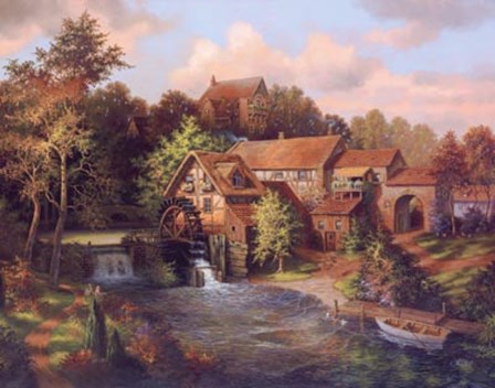 The Old Mill by Klaus Strubel art print