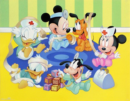 Disney Babies: Kid Doctors by Walt Disney art print